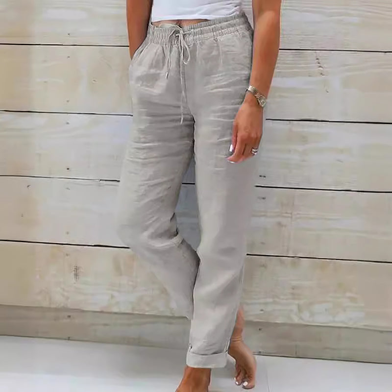 Adriana Cavalli Drawstring Pants with Elastic Waist