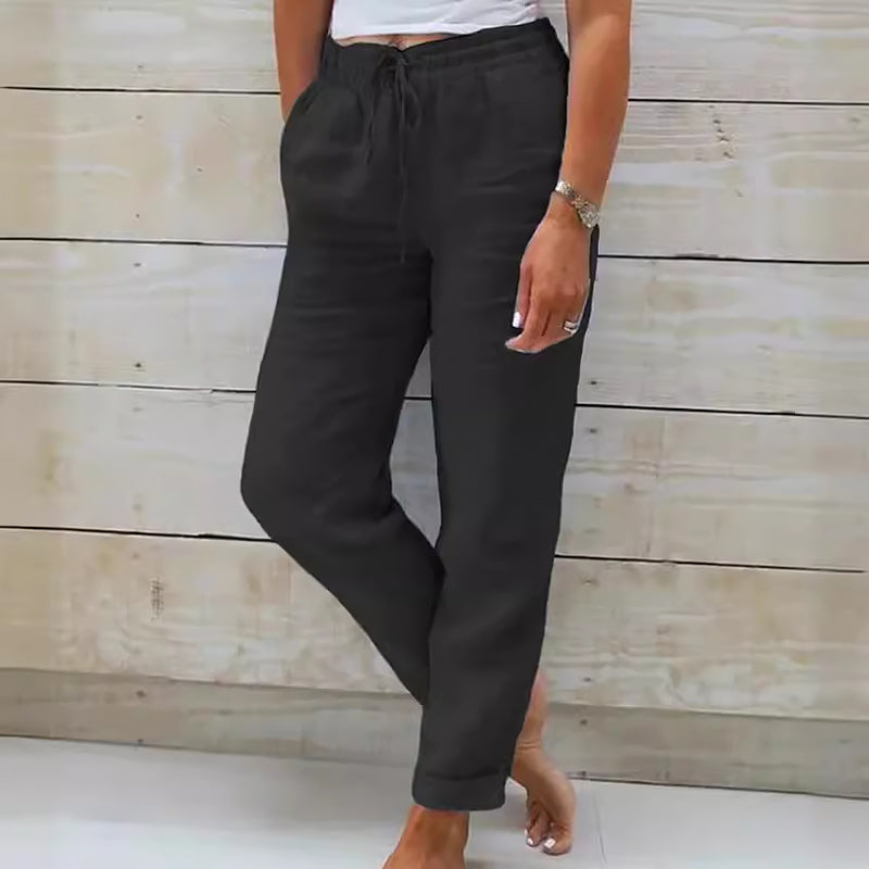 Adriana Cavalli Drawstring Pants with Elastic Waist