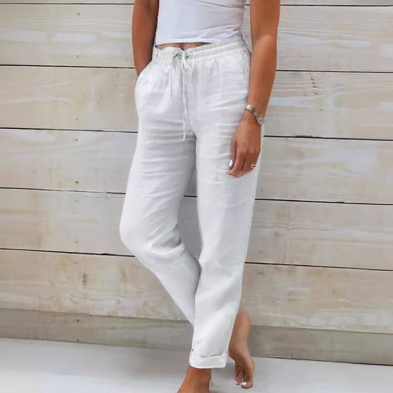 Adriana Cavalli Drawstring Pants with Elastic Waist