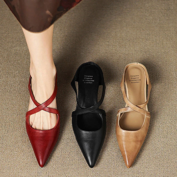 Alessia Romano Genuine Leather Flats