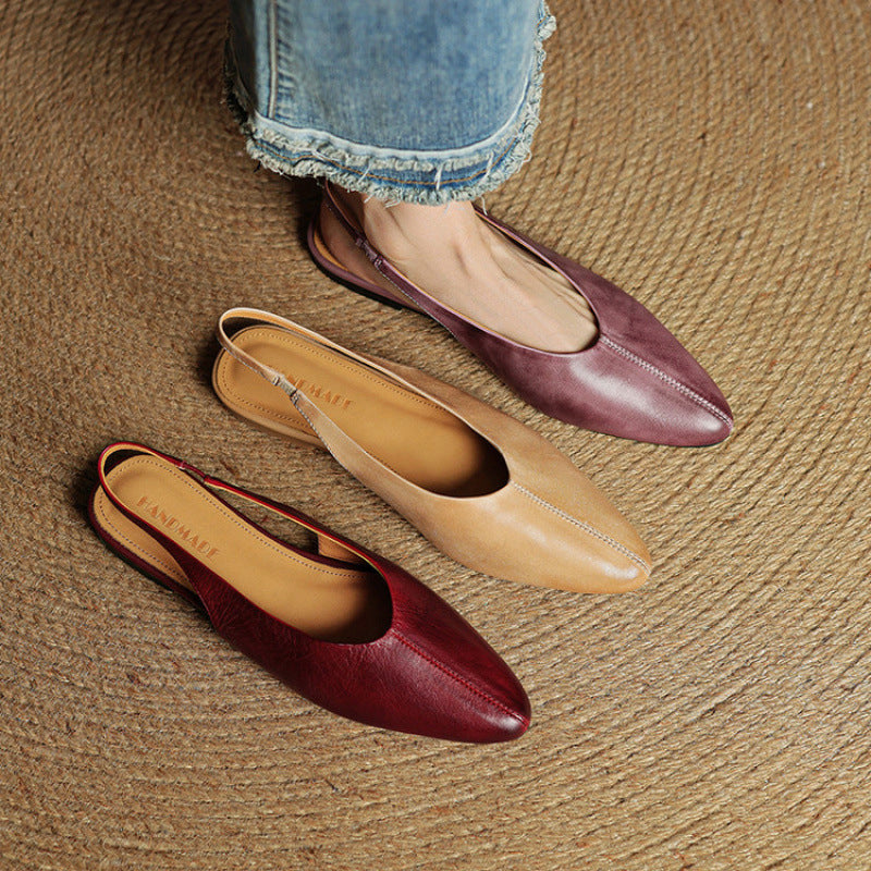 Alessia Romano Pointed Slingback Flats