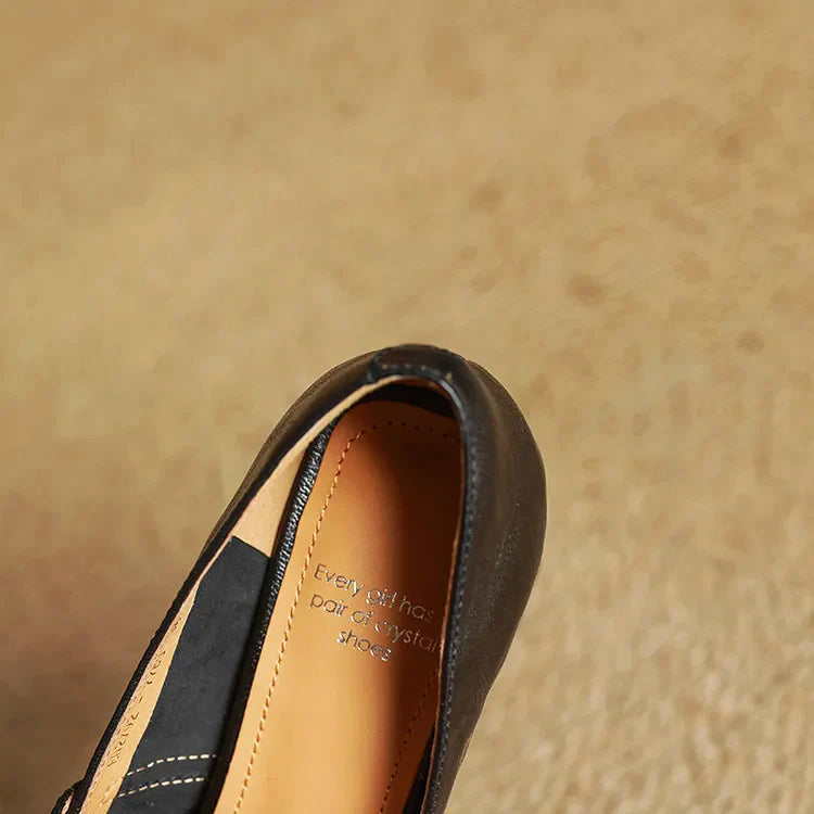 Alessia Romano Leather Mary Jane Heels