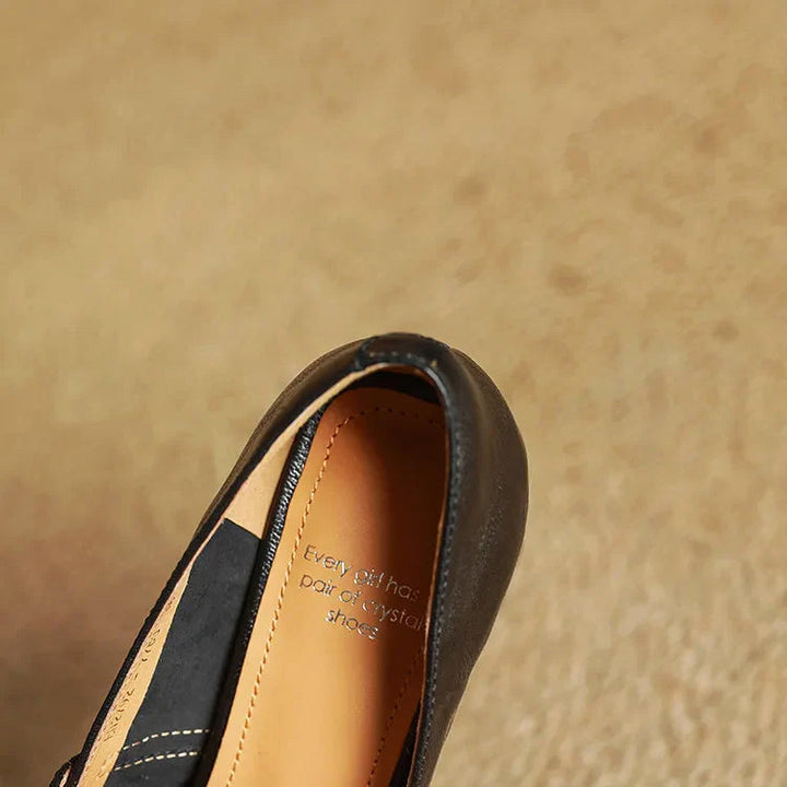 Alessia Romano Leather Mary Jane Heels