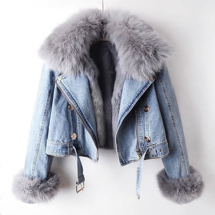 Alessia Romano Luxurious Denim Coat
