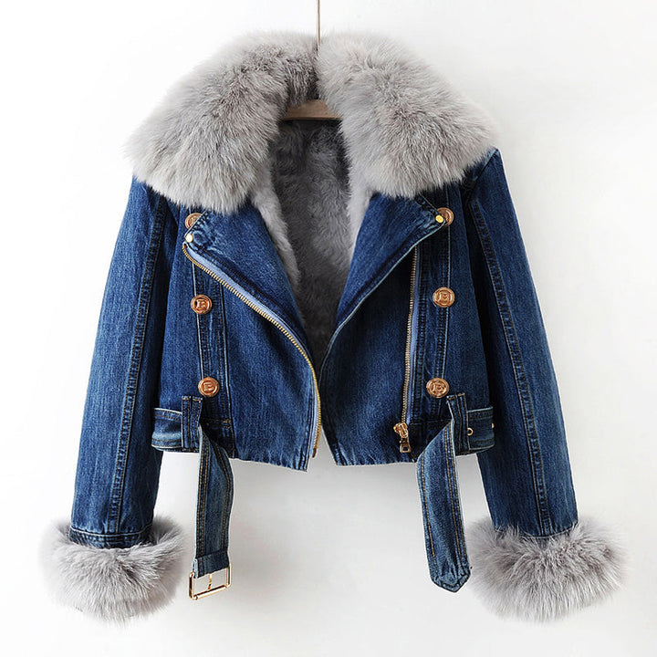 Alessia Romano Luxurious Denim Coat