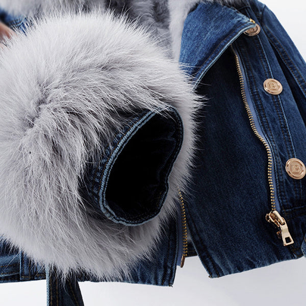 Alessia Romano Luxurious Denim Coat