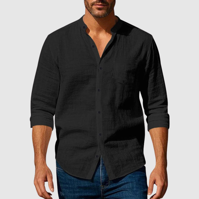 Alexander Heliot Linen Button-Up Shirt