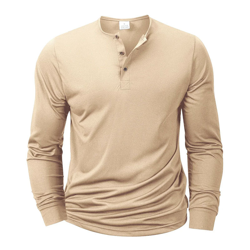 Alexander Heliot Long Sleeve Henley Shirt
