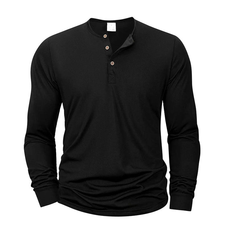 Alexander Heliot Long Sleeve Henley Shirt
