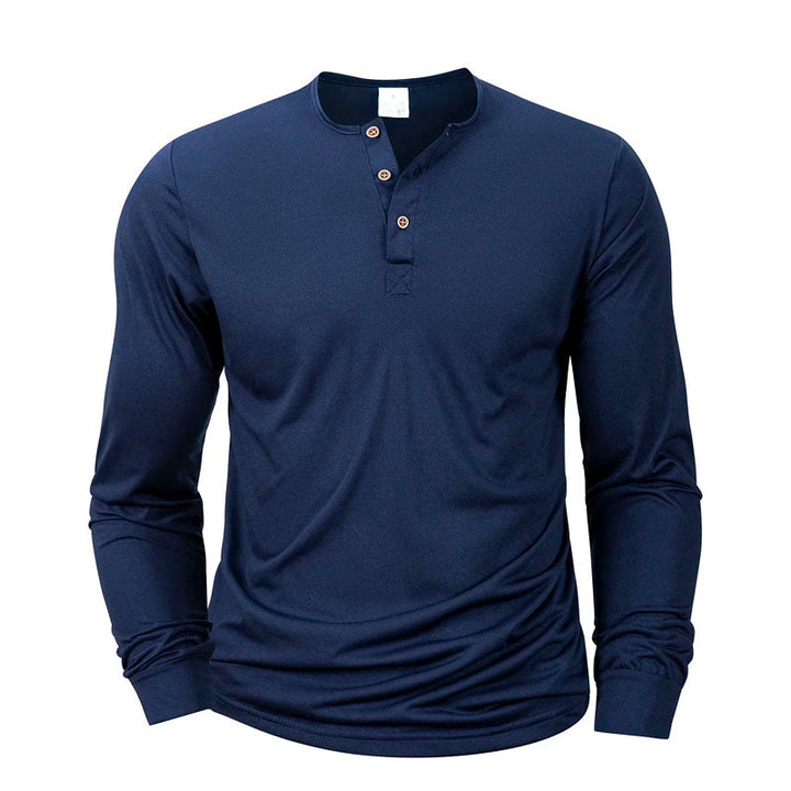 Alexander Heliot Long Sleeve Henley Shirt