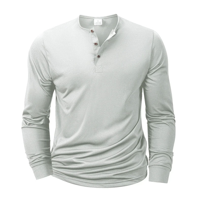 Alexander Heliot Long Sleeve Henley Shirt