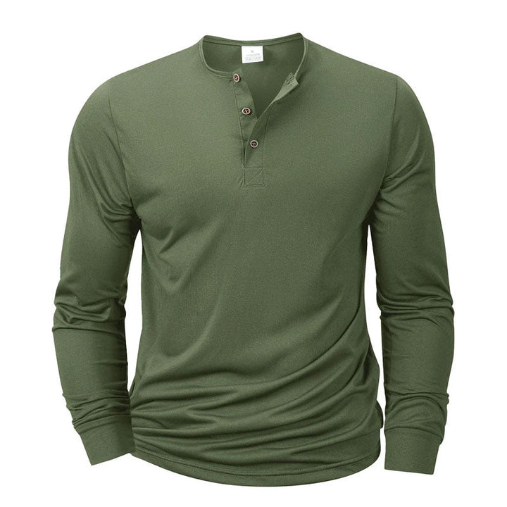 Alexander Heliot Long Sleeve Henley Shirt