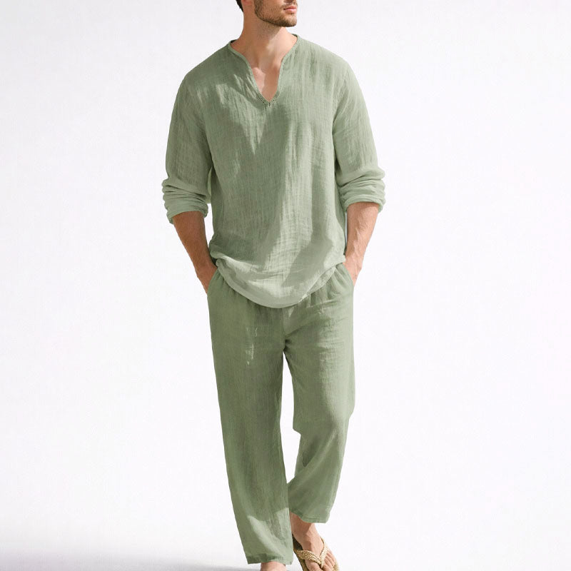 Alexander Heliot Relaxed Two Piece Linen Set
