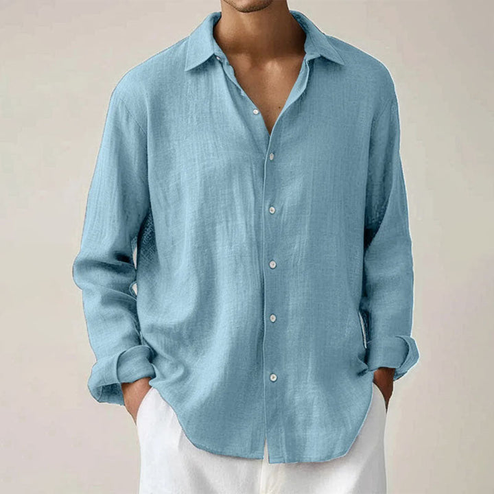 Davide Costa Button-Up Shirt with Classic Collar