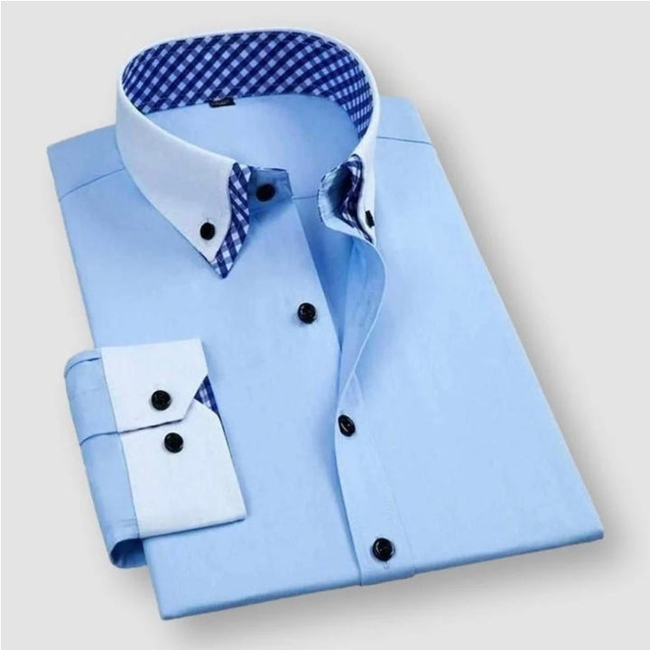Davide Costa Contrast Collar Dress Shirt