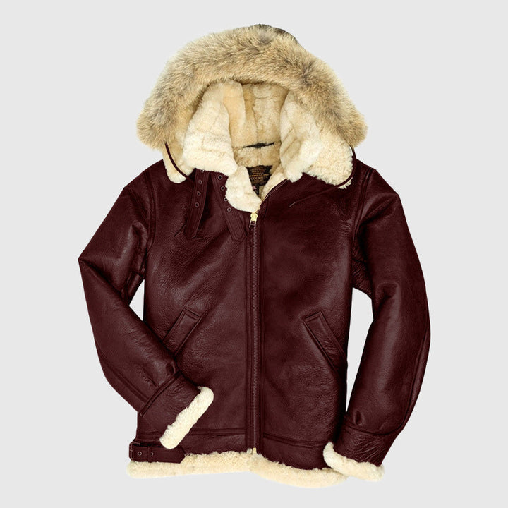 Davide Costa Fur Lined Pilot Jacket