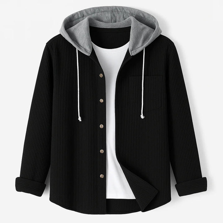 Davide Costa Hooded Corduroy Overshirt