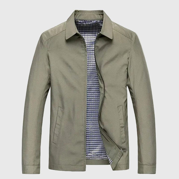 Davide Costa Zip Jacket with Structured Collar