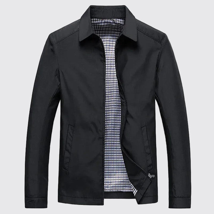 Davide Costa Zip Jacket with Structured Collar