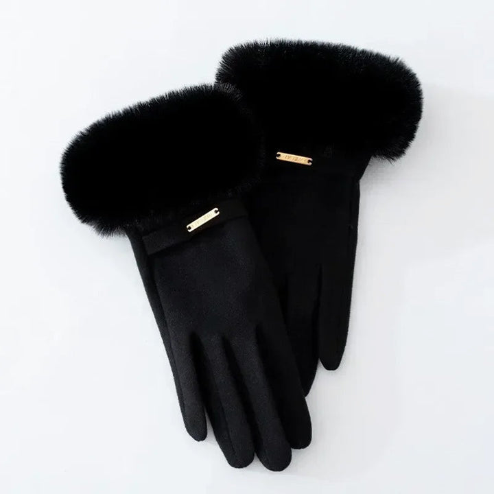 Élara Plush Cuff Winter Gloves