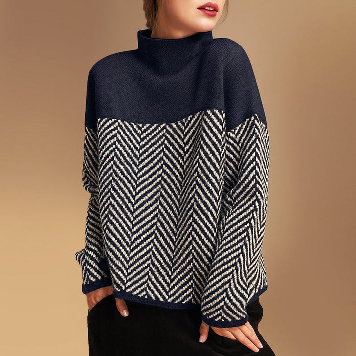 Giulia Bellini Herringbone Knit Sweater