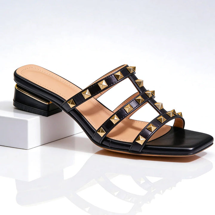 Giulia Bellini Slip-On Studded Sandals