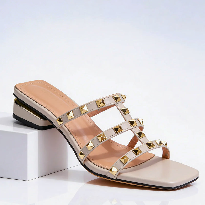 Giulia Bellini Slip-On Studded Sandals