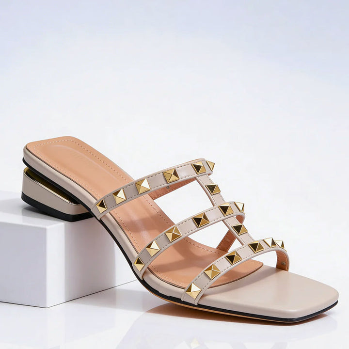 Giulia Bellini Slip-On Studded Sandals