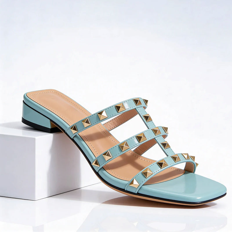 Giulia Bellini Slip-On Studded Sandals