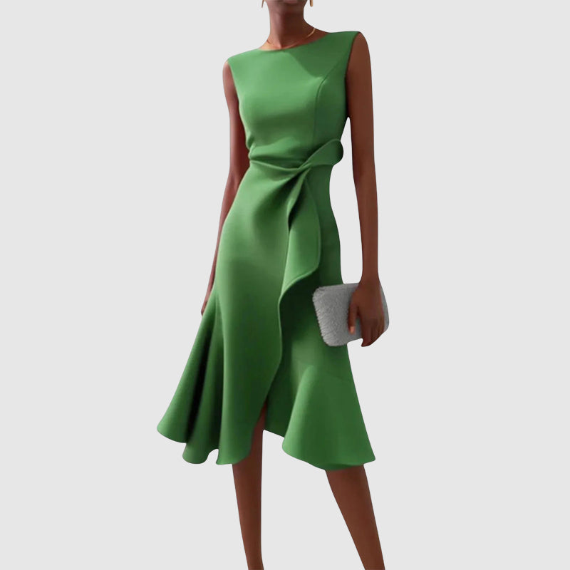 Isabella Conti Midi Dress with Side Draping