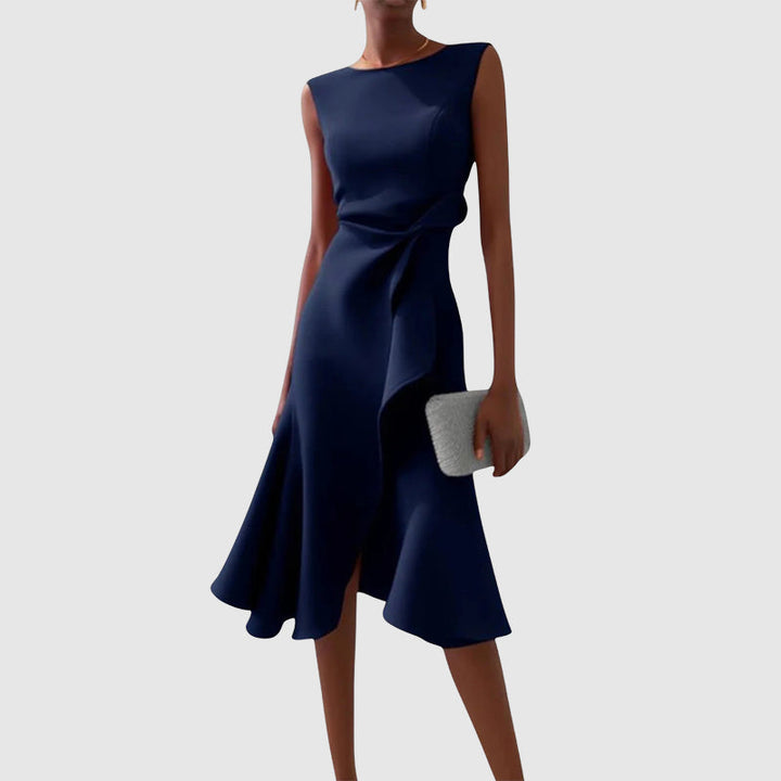 Isabella Conti Midi Dress with Side Draping