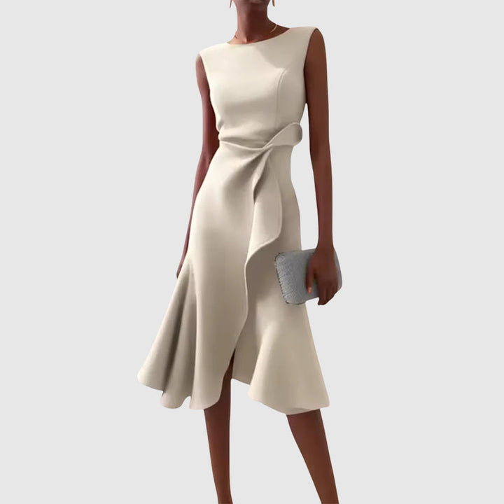 Isabella Conti Midi Dress with Side Draping