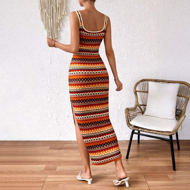 Isabella Conti Boho Pattern Maxi Dress