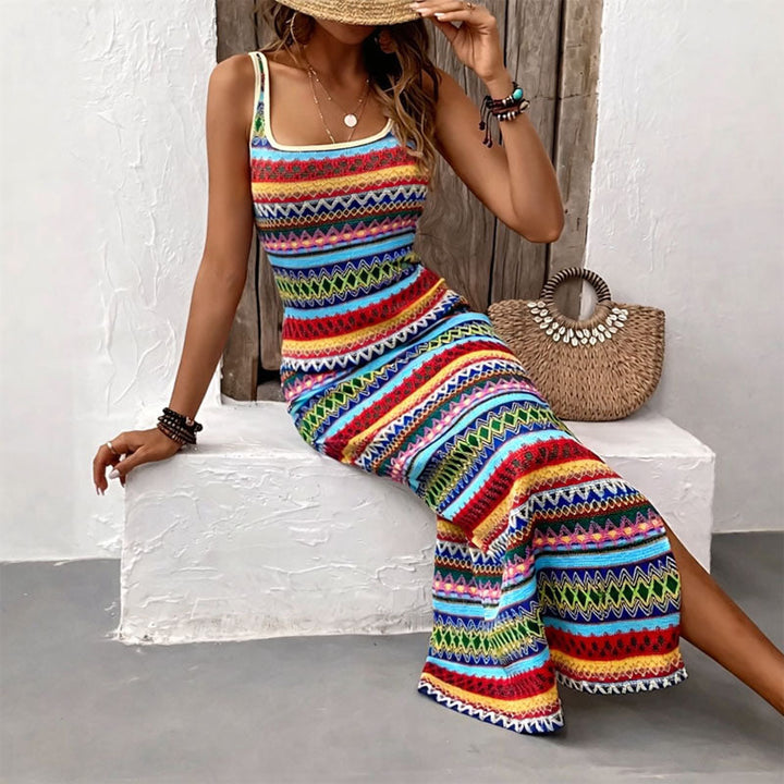 Isabella Conti Boho Pattern Maxi Dress