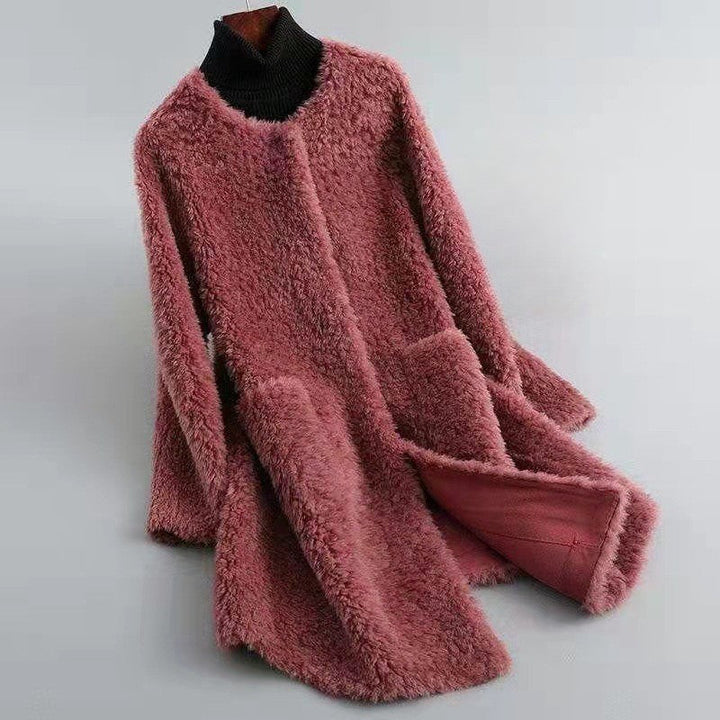 Isabella Conti Velvet-Soft Shearling Coat