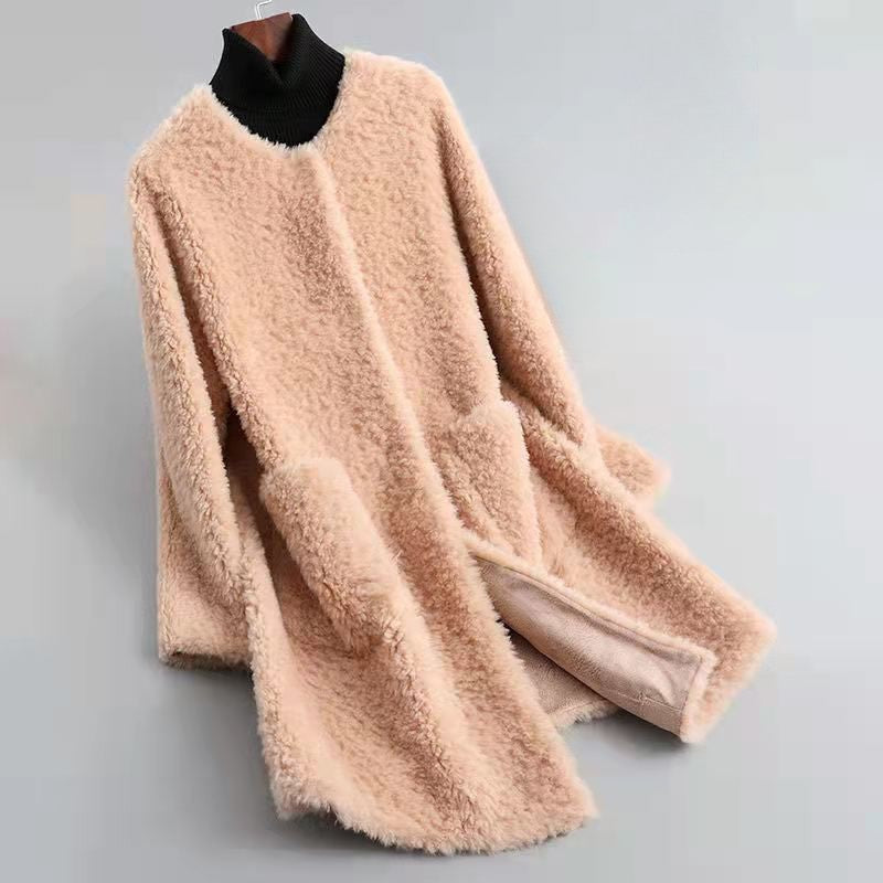 Isabella Conti Velvet-Soft Shearling Coat