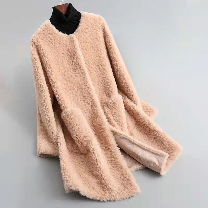 Isabella Conti Velvet-Soft Shearling Coat
