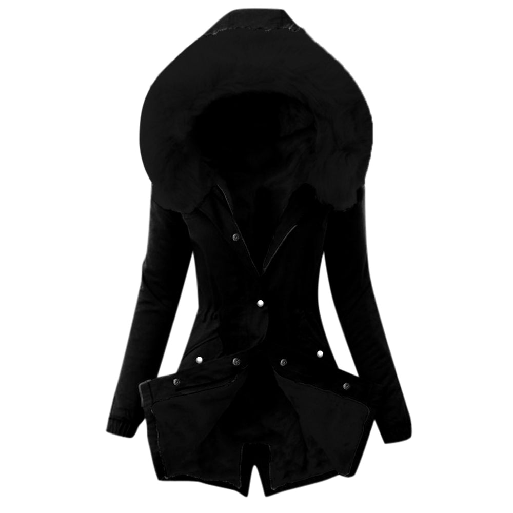 Jimena - Women's Drawstring Waist Hooded Winter Parka 7