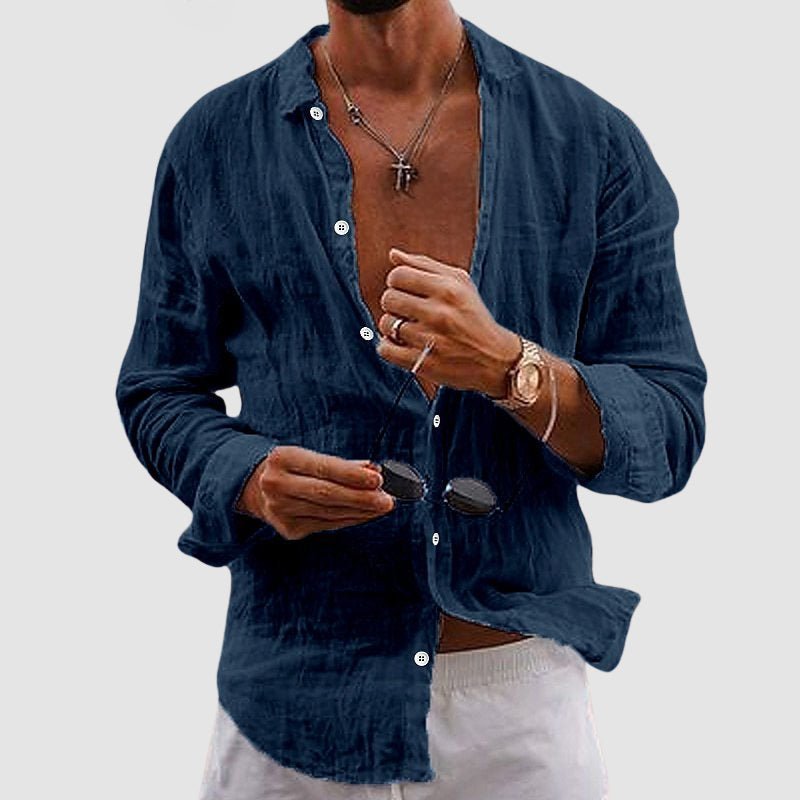 Marco De Luca Apulia Linen Look Shirt