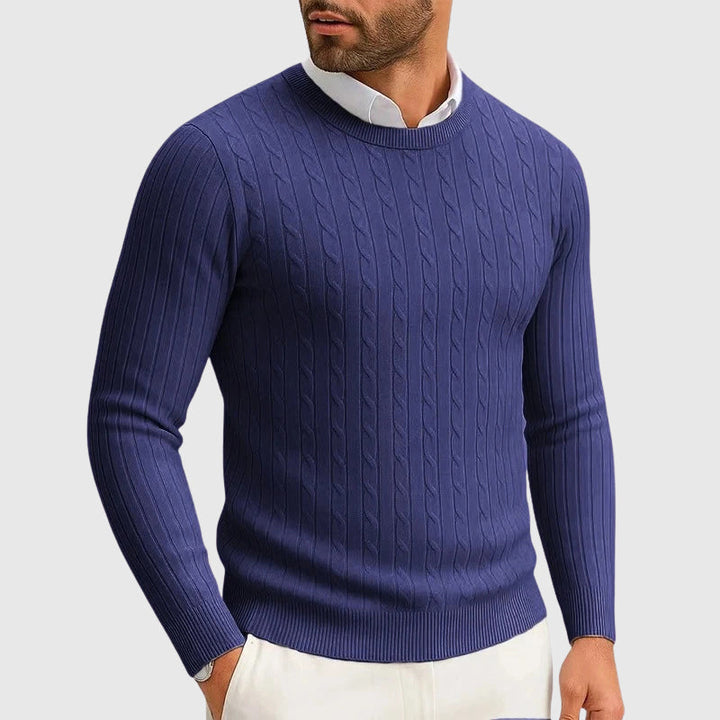 Marco De Luca Cable Knit Sweater