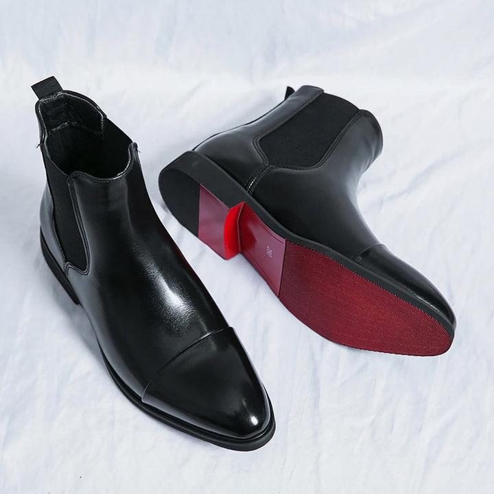 Marco De Luca Leather Chelsea Boots
