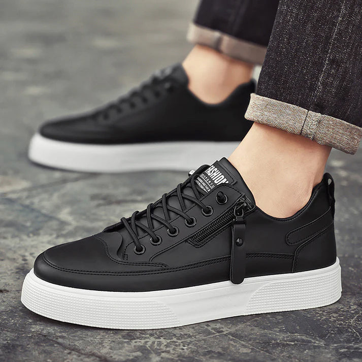 Metro Line Leather Sneakers