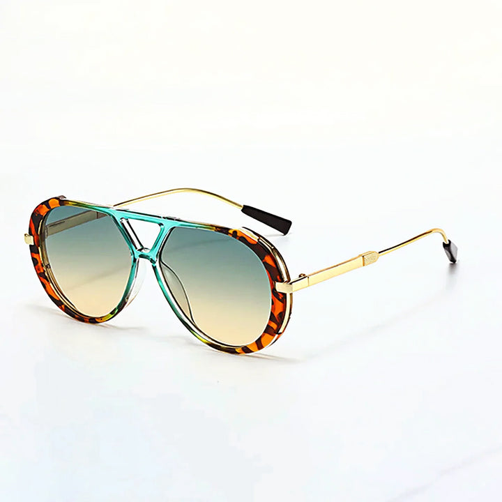 Novaro Retro Tortoise Aviator Sunglasses