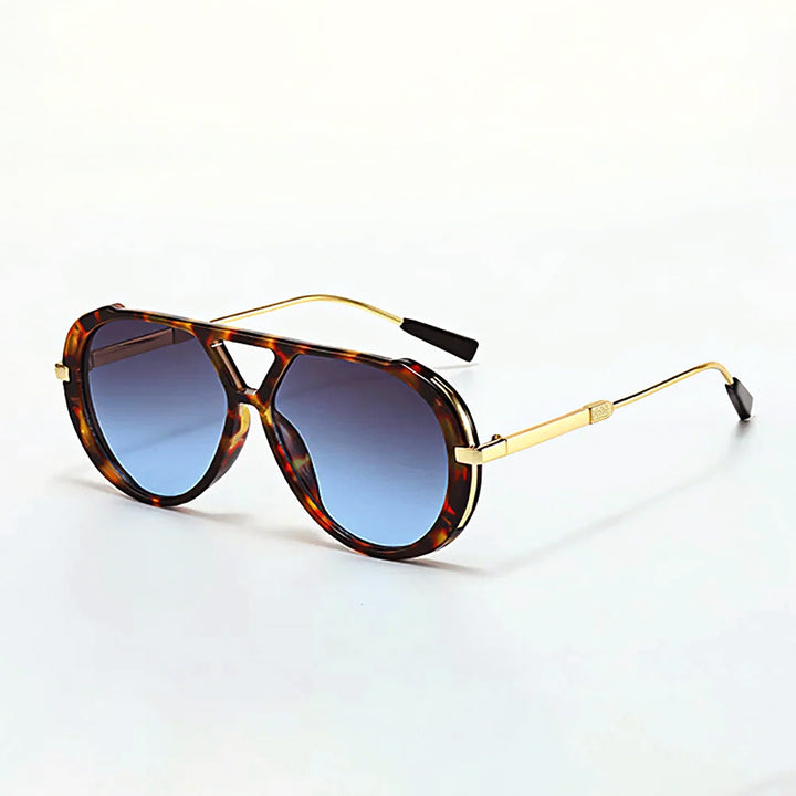 Novaro Retro Tortoise Aviator Sunglasses