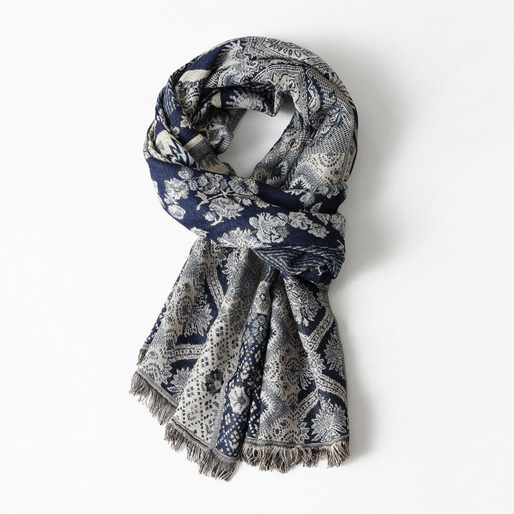 Rowan Woven Jacquard Pattern Scarf