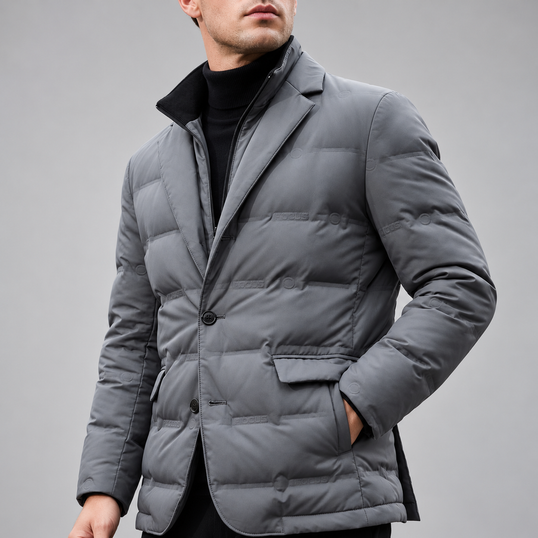 Sergio - Men's Duck Down Blazer with Notch Lapels