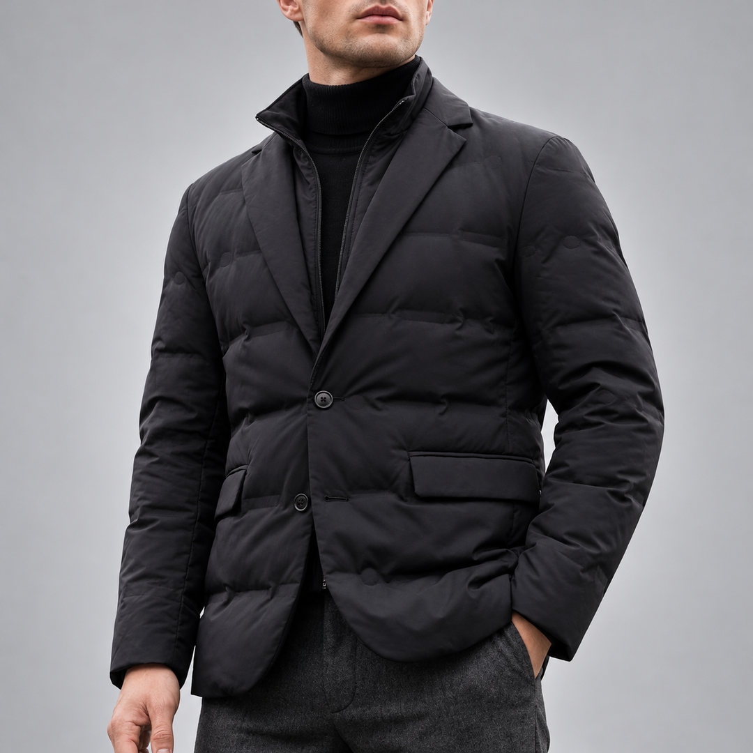 Sergio - Men's Duck Down Blazer with Notch Lapels