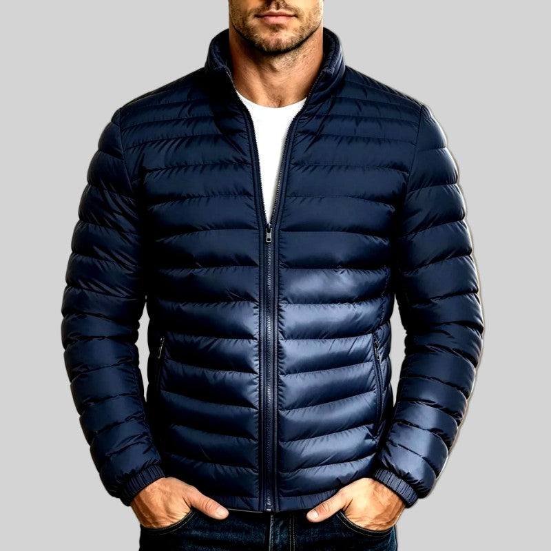 Stefan - Men's Quilted Stand Collar Puffer Jacket 5