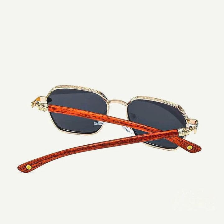 Vintage Wood-Temple Sunglasses