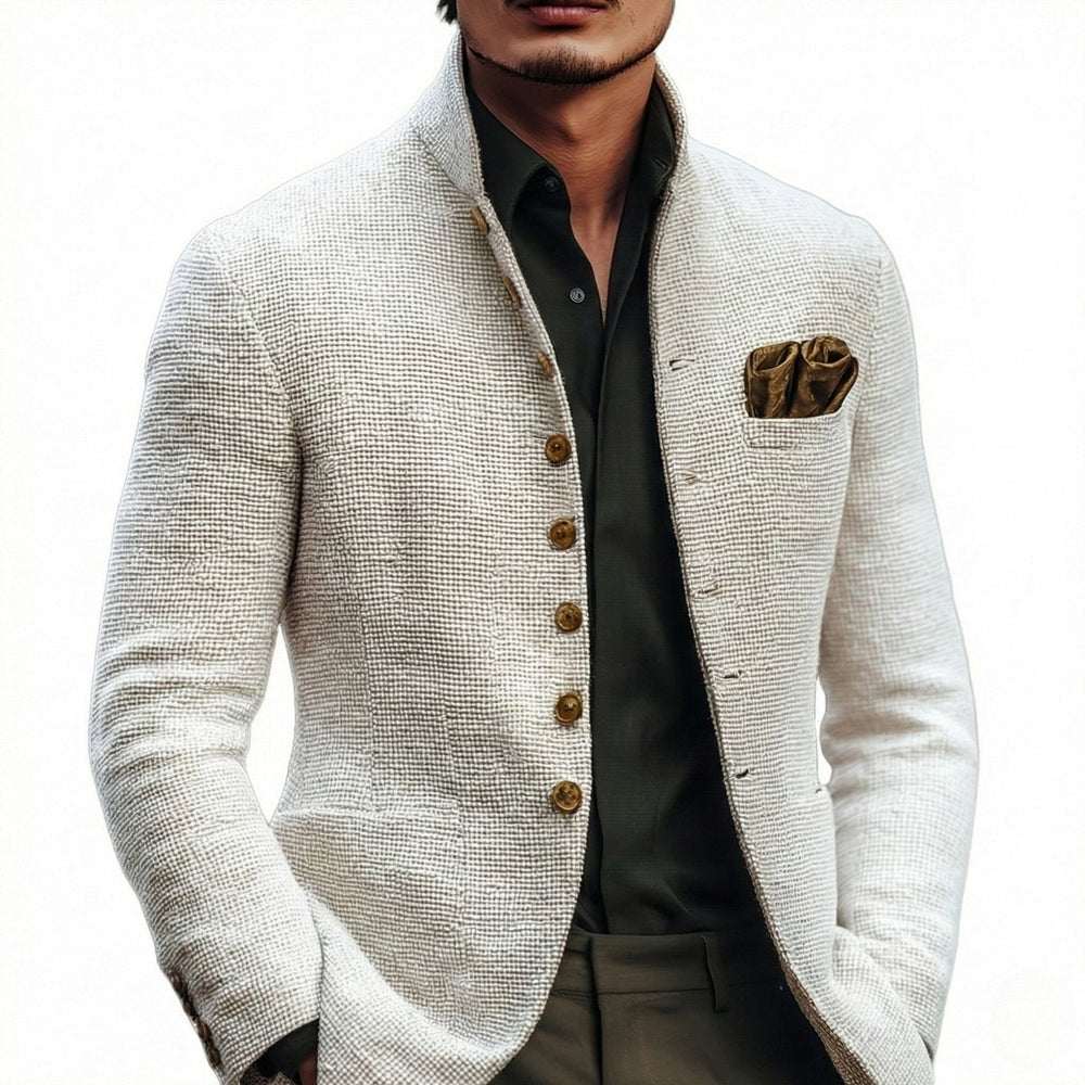 Abraham - Men's Waffle-Knit Button-Front Cardigan